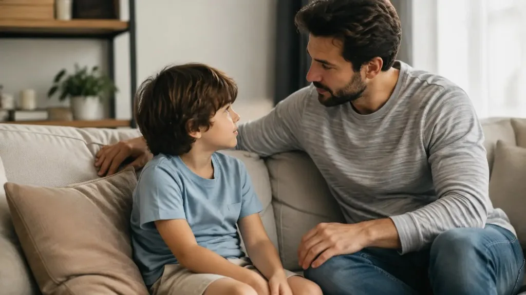 Ebeveyn ve çocuk arasında güvenli yakınlık anı